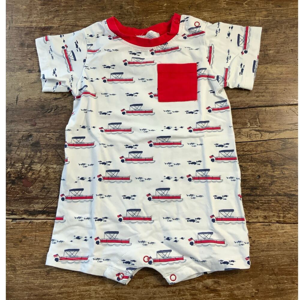 Ishtex Pontoon Boat Jon Jon size 18 mo